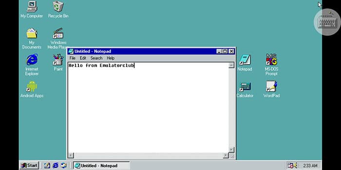 windows 98 emulator for mac free